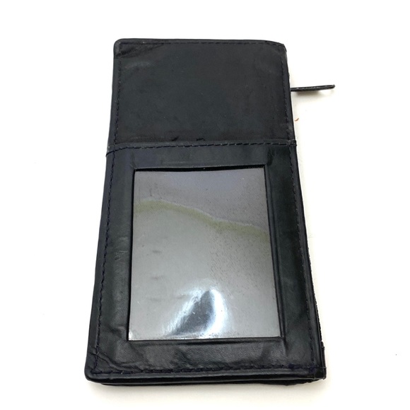 Marshal Men's Black Bi-Fold Zip Close Travel Wallet - Picture 3 of 7